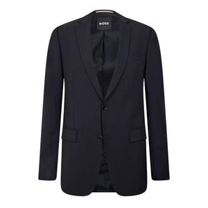 Boss Mens Lapel Single-Breasted Blazer / Black
